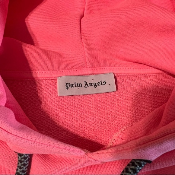 PALM ANGELS Basic Cropped Hoodie - Picture 9 of 12